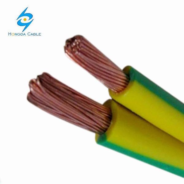China 
                                 Cable de masa de cobre flexible verde -el cable eléctrico de cobre amarillo                              fabricante y proveedor