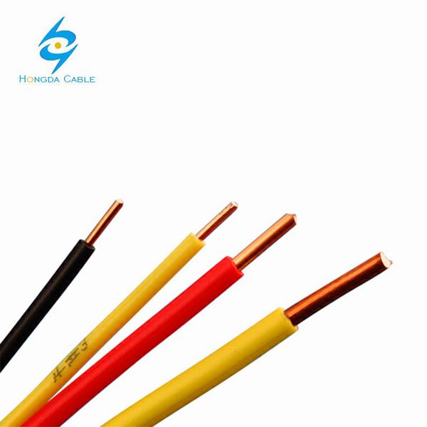 China 
                                 H05V-U/-K BV/CVR Single Core cable eléctrico con aislamiento de PVC 300/500V                              fabricante y proveedor