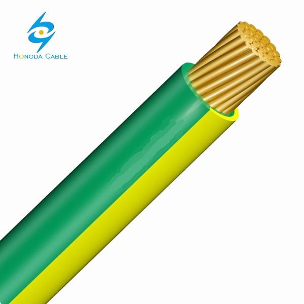 China 
                                 H07V-R de núcleo único 50 mm2 com isolamento de PVC cabo amarelo / verde                              fabricação e fornecedor