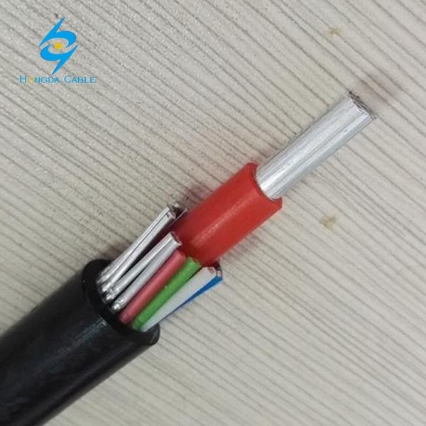 China 
                                 Hongda 2*8 AWG Conductor de aluminio Cable de servicio de cable Solidal concéntricos                              fabricante y proveedor
