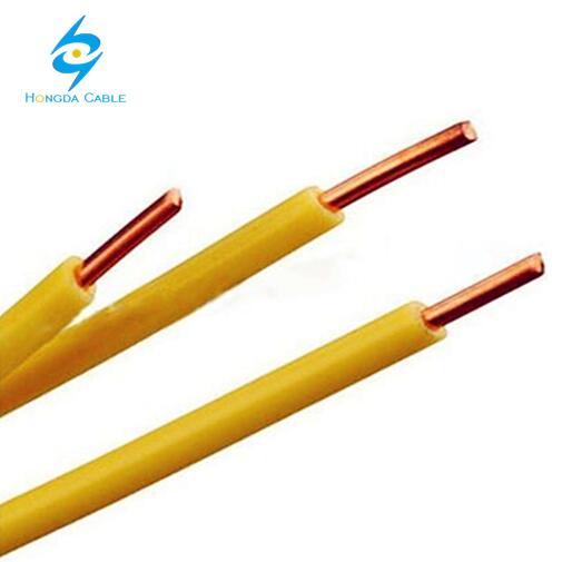 
                Single Core 6~30AWG Copper Conductor PVC Hook up Earth Wire
            