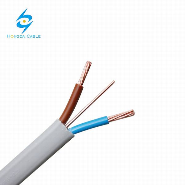 
                                 Lits jumeaux et câble de masse AS/NZS 5000.2 standard de certificat de l'ASA 2*2.5+2.5 fil PVC 3*Câble plat de 2,5 mm TPS                            