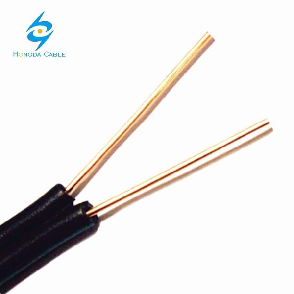 China 
                        Two Conductor Lay Parallel Insulated Telephone Cable Drop Wire
                      manufacture and supplier