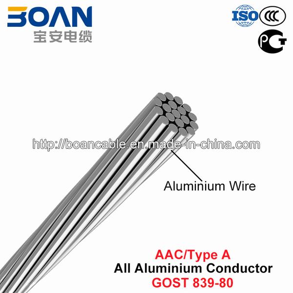 AAC Conductor, Type a Wire, All Aluminium Conductor (GOST 839-80)