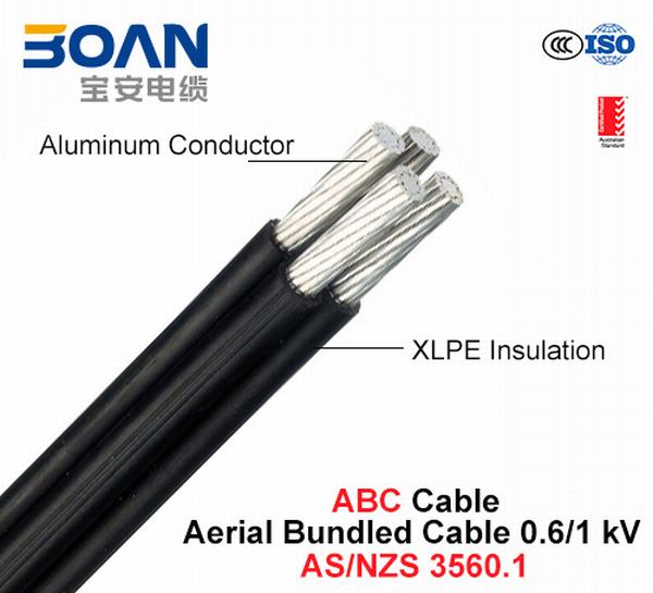 
                                 Câble d'ABC, antenne câble groupés, 0.6/1 Kv (AS/NZS 3560.1)                            