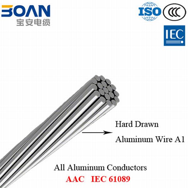 
                                 Todos los conductores de aluminio, conductores de AAC, IEC 61089                            