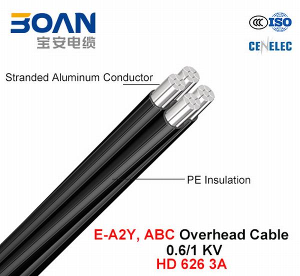 E-A2y, 0.6/1 Kv, Al/UV-XLPE, ABC/Overhead Cable (HD 626)
