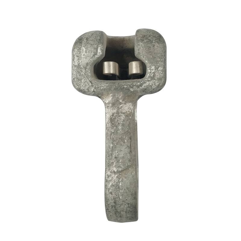 
                                 Testa a coppa in acciaio zincato a caldo DIP ad alta resistenza a basso prezzo Connettore per cavo della scheda di sospensione                            