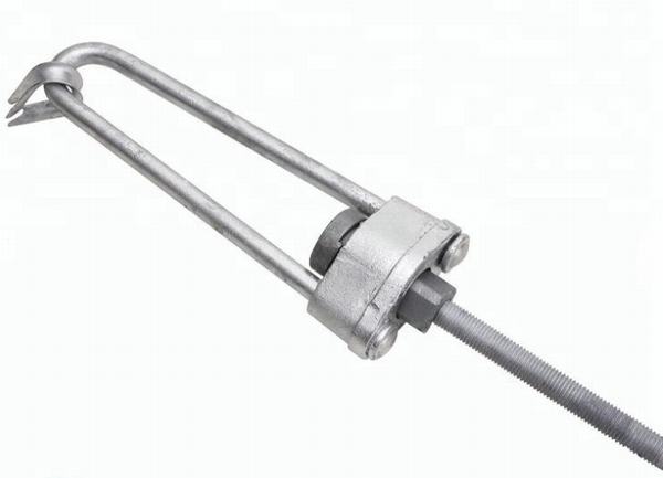 Pole Line Hardware Galvanized Steel Bow Type Stay Rod Hot-DIP Galvanized Bow Stay Rod with Thimble
