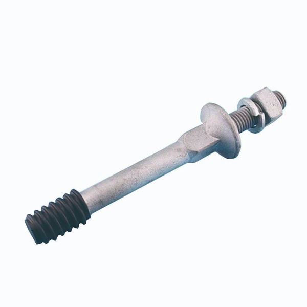 Short/Long Shank Type Crossarm Pins Forged Carbon Steel Steel Pin Crossarm Insulator Pin