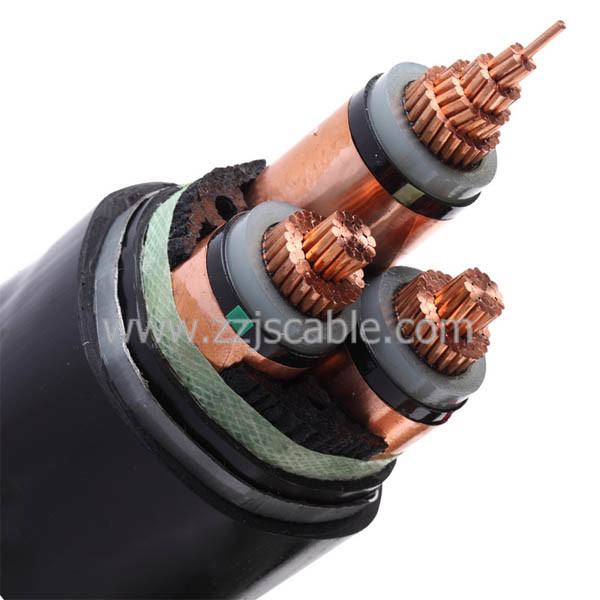 3 Core PVC Insulated Aluminum Electric Copper Wire Power Cable