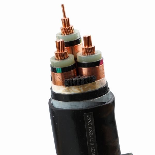 3 Cores XLPE Insulated PVC Coated Copper Conductor Electrical Power Cable