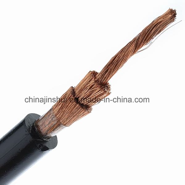 
                                 Conducteur en cuivre gainés de caoutchouc sur le fil électrique Câble de soudage                            