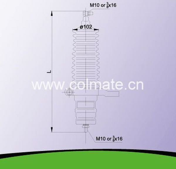 Chine 
                                 Type de porcelaine 24kv parafoudre contre les surtensions Y10c-24                              fabrication et fournisseur