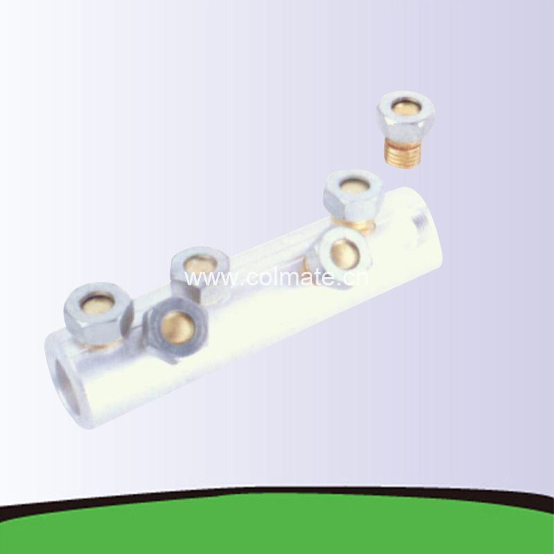 
                                 Aletta di collegamento per connettore a manicotto preisolato con morsetto a manicotto in alluminio a bullone                            