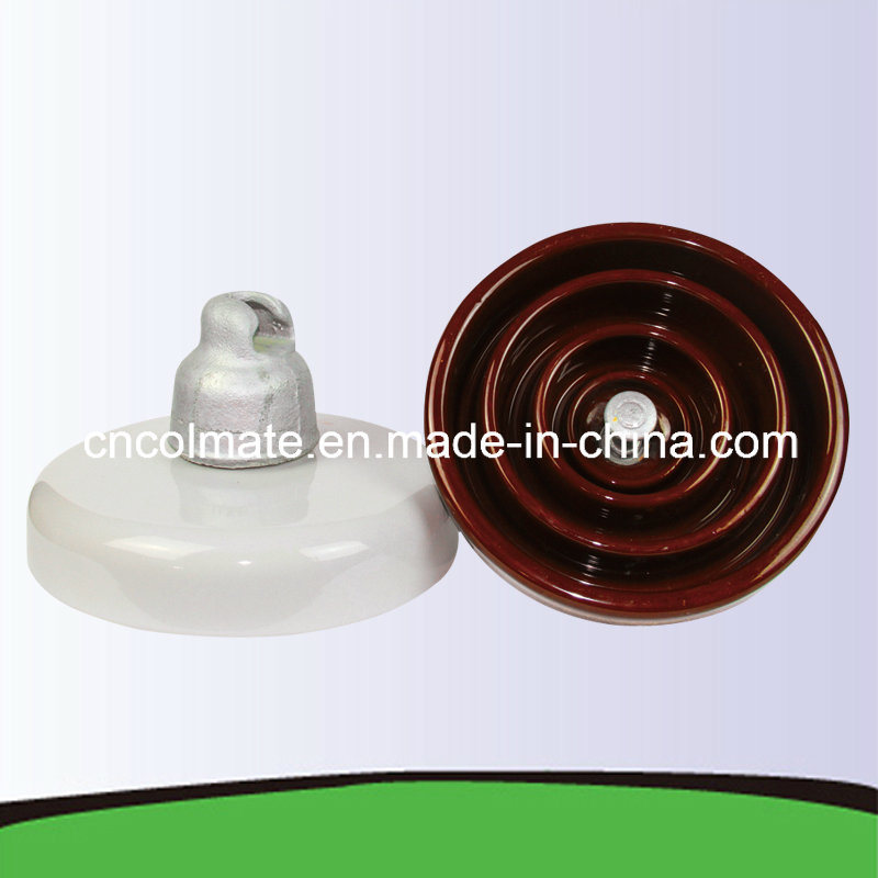 DC Type Porcelain Disc Insulator Suspension Ceramic Insulator Cap Tension Strain Fog 33kv 70kn 120kn 160kn 210kn ANSI 52-3 U70bl High Voltage