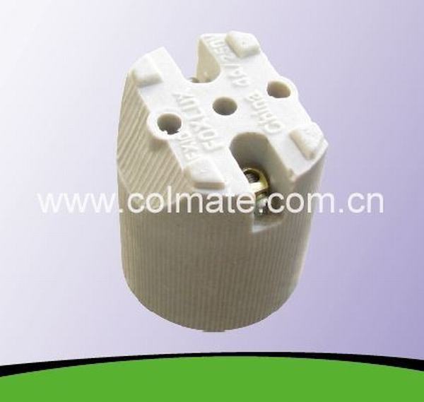 
                                 E26 y E27/Portalámparas de cerámica de porcelana con certificado CE                            