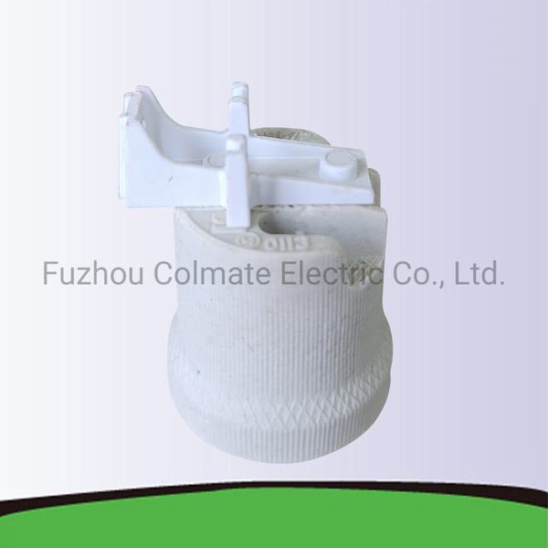 China 
                                 E27 Lampsocket con soporte de montaje horizontal de plástico                              fabricante y proveedor