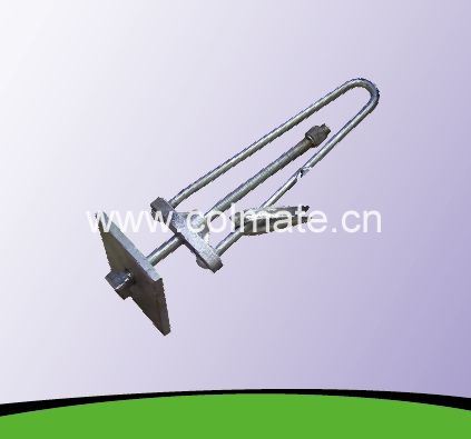 M16 M20 Stay Rod Stay Equipment Tubular Stay Rod Turnbuckle Bow Bracket with Square Plate Thimble 60 Kn M16 M20 6′ 8′ Earthing Grounding Hardware