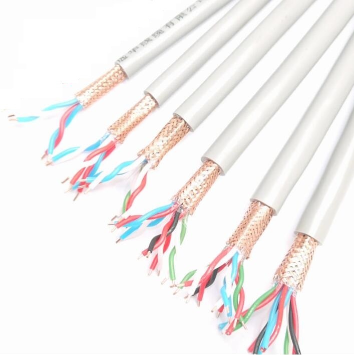 Djy (P) Vp 500V 0.5-24mm2 Copper Core XLPE Insulated Copper Wire Braided Shielding Computer Cable