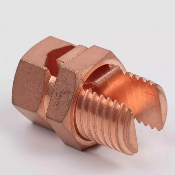 China 
                TJ 16 mm2 perno de cobre Conexión cable abrazadera de tipo dividido perno Conector
              fabricante y proveedor