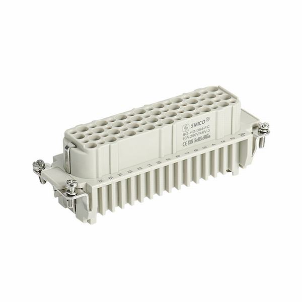 China 
                        09210643101 64 Pin Heavy Duty Connector Power Electric Crimp Terminal Cable Connector Rectangular Connector Female Insert
                      manufacture and supplier