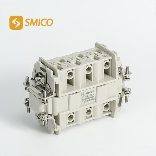 09310062701 Smico 35A 6 Pin Waterproof Female Heavy Duty Connector