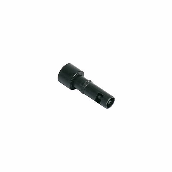 Black Plastic 4mm Dia Female Insert Pin Heavy-Duty Connector with Shut off