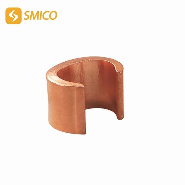 Chine 
                                 Forme C du connecteur à sertir en cuivre / cuivre collier pour tige de la terre                              fabrication et fournisseur