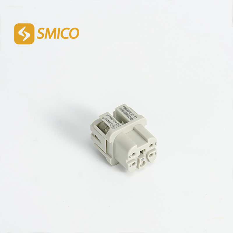 
                                 Ha à usage intensif série So-Ha-004-F du connecteur femelle 10A 4 broches du connecteur du câble de fil de borne à vis                            