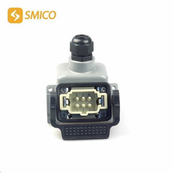 China 
                        He-006 6pin Heavy Duty Connectors Similar Phoenix Industrial Multipole Connectors
                      manufacture and supplier