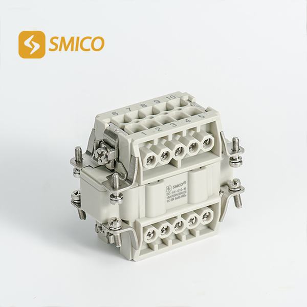 He Series High Voltage Inserts He-010 16A 830V 3+2+E Pin Heavy Duty Connector Similar Ilme, Wain Connector 05100330100