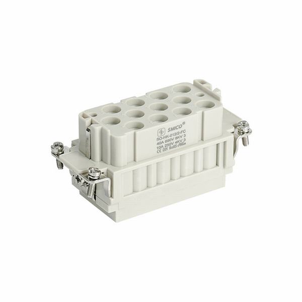 Heavy Duty Wire Connector 40A/10A with Crimp Industrial Rectangular Connector 09320123101