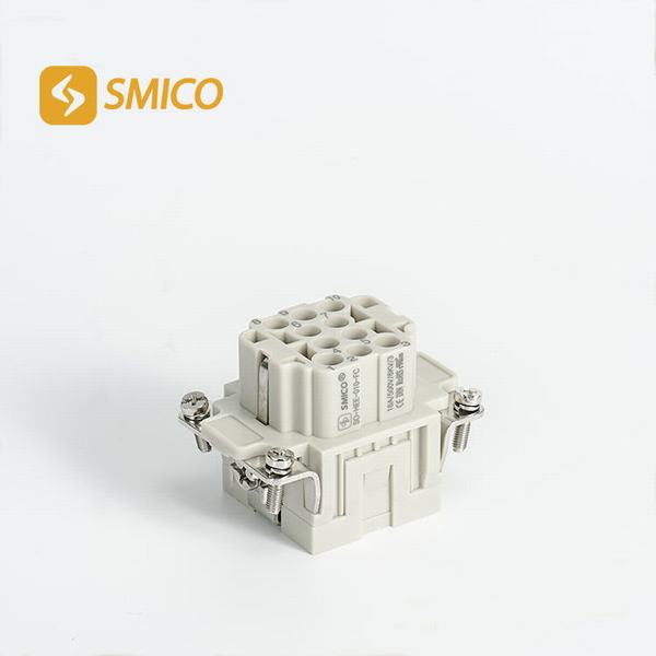 China 
                        Hee-010 Industrial Crimp Terminal Copper Alloy 10 Pins Current 16A Voltage 500V Heavy-Duty Connector
                      manufacture and supplier