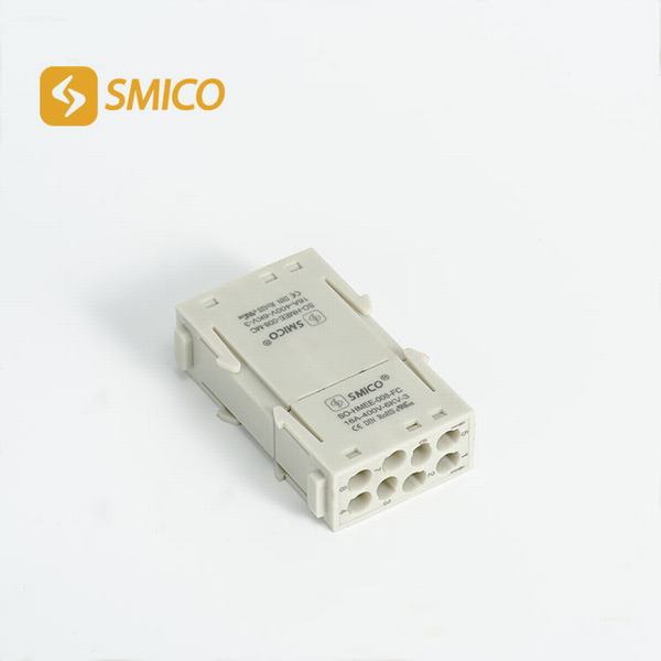 Chine 
                                 Hmee-008-Mc/FC 8 broches de borne à sertir mâle/femelle du connecteur modulaire à usage intensif pour le câble de signal de l'élévateur électrique                              fabrication et fournisseur