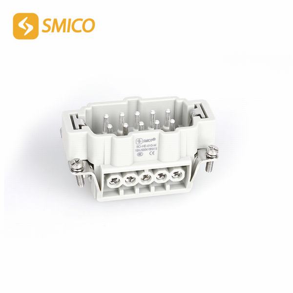 China 
                        Screw Terminal 500V Female, Male He Series Heavy Duty Connector with 10 Pins
                      manufacture and supplier