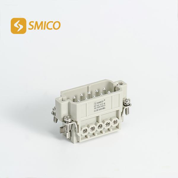 
                                 Smico 10 Pines Ha-010 Conector para uso intensivo eléctrico conexión roscada de prueba de agua                            