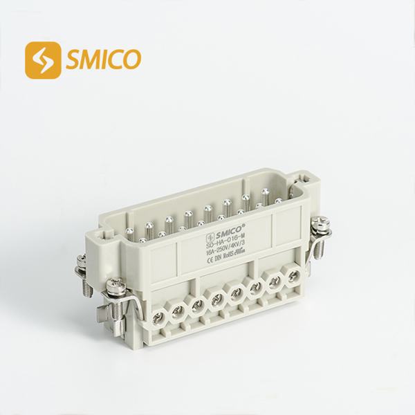 China 
                        Smico 16 Pin Ha-016 Electrical Heavy Duty Connector Water Proof Screw Connection
                      manufacture and supplier