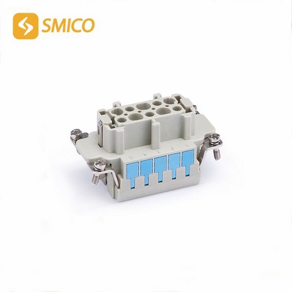 China 
                                 Smico Cage Clamp-Anschluss, Robuster Steckverbinder, 10-polig, Ähnlich Harting                              Herstellung und Lieferant