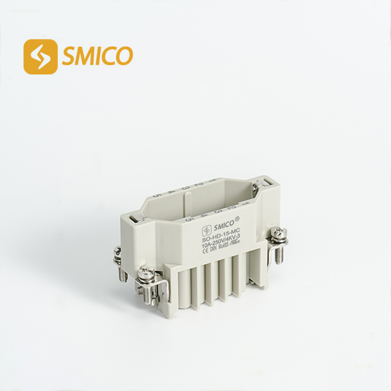 Smico Rectangular Heavy Duty Connector HD-015-Mc Male Insert 15 Pins Crimp Terminal Harti Similar