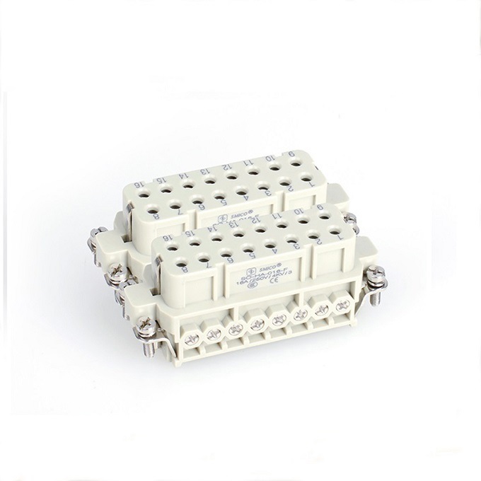 China 
                        Smico Rectangular Heavy Duty Connector So-Ha-032-F Female Insert 09200162813 Harting Similar Terminal Connectors
                      manufacture and supplier