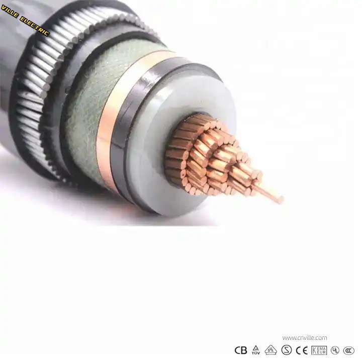 64/110kv High Voltage XLPE Insulated Power Cable