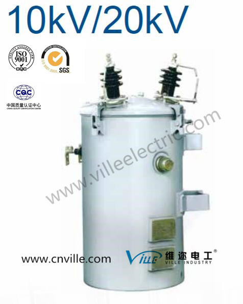 
                Dh11-M-100/10 100 kVA a 20KV/10kv monofásica de transformadores de distribución montados en el polo
            
