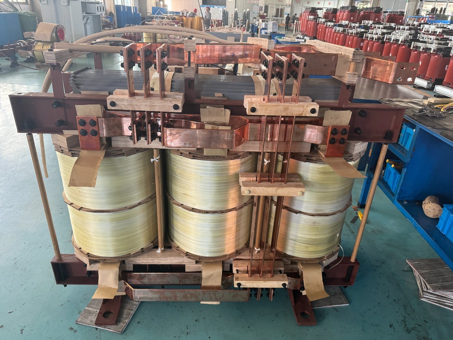Insulation Paper Covered Copper Wire for Oil-Immersed Transformer Winding F46 Pi Film Covered Round Copper Wire Special Magnet Wire Winding for Transformer