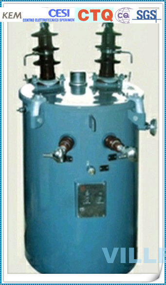 
                Transformador de óleo de distribuição de ar suspenso de autoproteção montado num poste de fase única
            