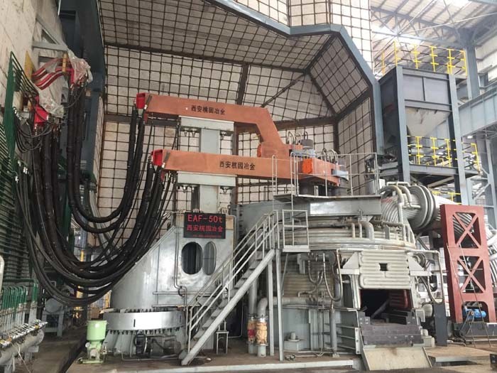 Cina 
                Forno per la produzione di acciaio forno elettrico ad arco 100ton EBT tipo elettrico Forno ad arco
              produzione e fornitore