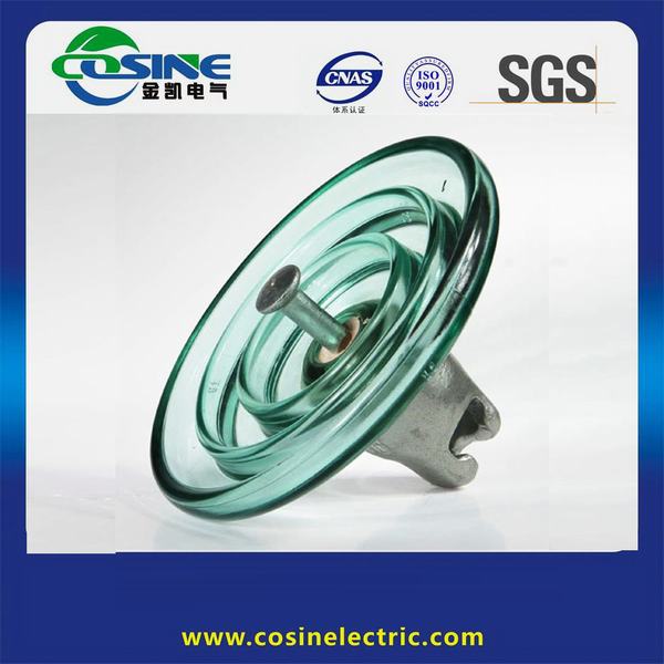Cina 
                                 Isolatore in vetro a disco da 70 kN/isolante in vetro per sospensioni ANSI 52-3 per trasmissione Linea                              produzione e fornitore