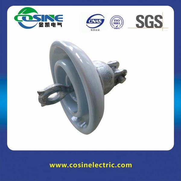 Cina 
                                 Isolante in ceramica per sospensione a disco in porcellana ANSI 52-4/52-6 per linea di trasmissione                              produzione e fornitore