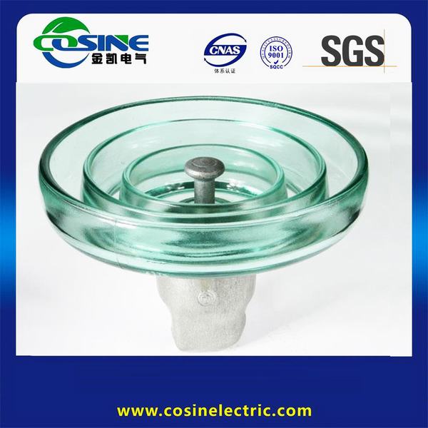
                                 52-5 ANSI de esfera e encaixe a suspensão ligado Isolador de vidro                            