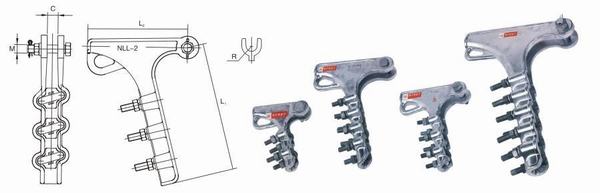 Aluminum Aerial Strain Gun Clamps Nll Series (U-Bolt Type)